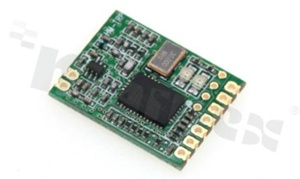 Module; ISM; transceiver; 433MHz; +20dBm; -117dBm; TTL UART; FSK; SMD 9-pin