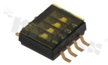 Przełącznik DIP Switch; SMD; 4-sekcyjny; raster 1.27mm
