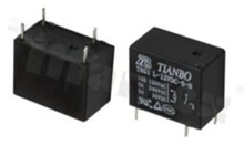 Electromagnetic relay; contact rating current 3A; coil voltage 12VDC; make contact (1A); 3A/30VDC; 3A/250VAC