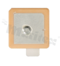 Antena; patch; GNSS; 1559-1606MHz; 1.3dBi; VSWR<3.5; RHCP; kierunkowa; pin; 15x15x4mm