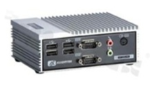Bezwentylatorowy przemysłowy komputer wbudowany; procesor Intel Atom Z510/Z530; 1x VGA; 1x Gigabit LAN; 1xCF; 1x SATA; 2xCOM; 4x USB; temperatura pracy  0+50C; zasilanie 5V