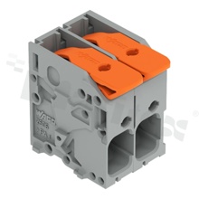 Listwa zaciskowa do PCB; przewód-płytka; na przewód 0.2 - 6.0 mm2; raster 7.5 mm; 2-torowa.; Push-in; szary; 600V/31A