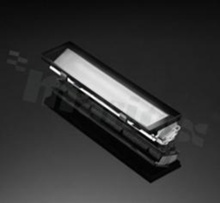 Reflector for LED high power; angle: asymmetric; Number of LEDs: 1; Dimensions: 132.8x30mm; Height: 21.92mm; material: PC; Fastening: glue