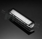 Reflektor do diod LED high power; kąt rozsyłu: asymetryczny ; ilość diod: 1; rozmiar: 132.8x30mm; wysokość: 21.92mm; rodzaj materiału: PC; sposób mocowania: klej