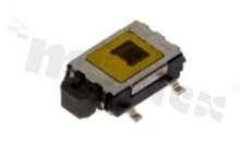 Przełącznik Tact Switch; SMD; wymiary korpusu 3.0x6.0; h=1.8mm; kątowy; o sile nacisku 160gf; przycisk prostokątny