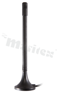 Antena; prętowa; GSM; 824-2170MHz; 2.0dBi; VSWR<2.0; liniowa; RG174; SMA; magnetyczna; fi29.4x121mm