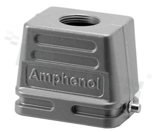 Heavy-Mate E series; hood top entry; low profile; size: E6; thread: M20; operating temperature -40°C to 100°C; IP65