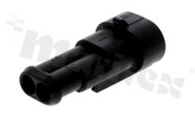 Złącze Superseal; męskie; 2-pin; montaż na kablu; obudowa złącza