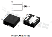 Dioda Schottky; 30V; 8A; -65+150 st.C; SMD; PowerFLAT(3.3x3.3)