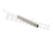 Spacer sleeve; brass; nickel-plated; hexagonal; internal-internal thread; M3; L: 40mm; L1: 10mm; key SW5