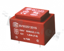 transformer T1; L=2.5mH; case EE1020; turns ratio 184:22:31; pin 3,6 cut of; secondary pin 4,5
