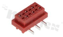 Złącze do PCB; w rastrze 1.27mm; 6-stykowe; montaż: SMD; żeńskie; proste