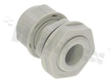 Cabel gland M16; nylon; M16 2-6mm; grey; with lock nut