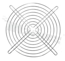 Osłona wentylatora; 155x155mm; metal.