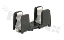 SMD fuse holder with glass FST 5×20mm time-lag T fuse; 80mA; 250V AC; without cover; 22.7×10.8×12mm; -40+85 deg.C
