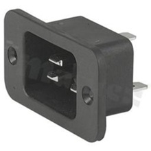 Złącza zasilające AC/DC; Male; Flanges, Panel, Screw; Quick Connect; -25 st.C - 70 st.C