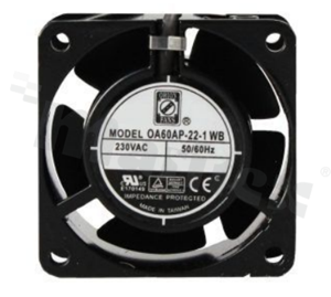 Wentylator; AC; 230V; 60x60x30mm; 7.8/9.9CFM; 2400/3000RPM; 28.3dBa.