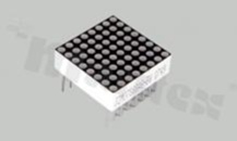 Matryca LTM-0788R-CMBW czerwona; 0.7" (20.2x20.2mm); jasność 80-150mCd; 645nm; 8x8; czarne tło; dyfuzyjna; wspólna katoda; Foryard; RoHS /64szt.
