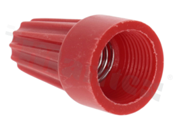 Szybkozłączka; skręcane; czerwony; 22AWG-14AWG; Wersja: końcowa