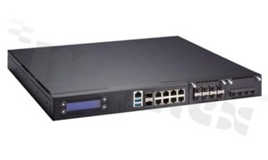Modułowa Platforma Sieciowa RACK 1U; Xeon D-1527 / Pentium D1508; max 128 GB RAM; max 26x LAN; 2x SPF+; 2x SATA 2.5"; 1x mSATA; 1x PCIx8 (opcja); 1x RS-232; 2x USB 3.0; temp. pracy 0+45 st.C; zasilanie 230 V AC