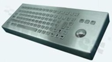 Metalowa klawiatura przemysłowa; IP65; 83 klawisze; trackball; USB; typu desktop; temperatura pracy  -10+60st.C; wymiary 412mm x 155mm
