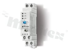 Relay installation; coil voltage 24V AC, 24V DC; DIN-Rail 