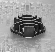 Heatsink; die cast TO-3; 40x27x19.1mm; black; AlSi 12 Cu3; RoHS.