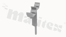 Adapter for through terminal blocks; grey; Number of rows 2; spacing 5mm