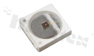 LED PJ2R-FFRE; SMD; obudowa 3030 PLCC2; czerwony; 613.5-631nm; 20lm/150mA; 1.8-2.6V; water clear; 120 stopni; 3.2x3.0x0.55mm