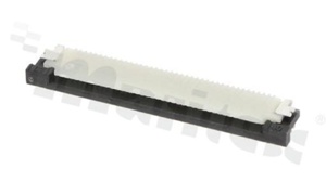 ZIF connector for FFC/FPC; pitch 0.50mm; 40-contacts; SMD; side entry; upper contacts