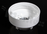 Soczewka do diod LED COB; kąt rozsyłu: 6 do 16 stopni FWHM; ilość diod: 1; rozmiar: okrąg 70mm; wysokość: 41.5mm; rodzaj materiału: PMMA; PC; sposób mocowania: gniazdo