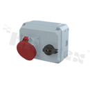 463MHS6; Gniazdo zasilające; ze switchem; 60A; 5pin; 415V; IP44; seria Critical&Safe