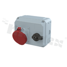 463MHS6; Gniazdo zasilające; ze switchem; 60A; 5pin; 415V; IP44; seria Critical&Safe