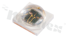 LED PK2N-2LJE-SD; SMD; 3535 PLCC2; podczerwony (IR); 840-870nm; 225-300mW/350mA; 1.3-2.0V; water clear; 140 stopni; 3.46x3.45x1.9mm