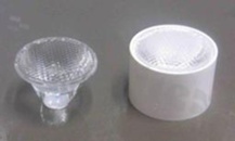 Soczewka do diod LED high power; kąt rozsyłu: 30 stopni FWHM; ilość diod: 1; rozmiar: okrąg 21mm; wysokość: 13.9mm; rodzaj materiału: PMMA; PC; sposób mocowania: klej
