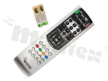 Pilot do sterowników nIR, transmisja IR-podczerwień, producent ELMAK, Obudowa EL8 small, sterowanie 6 stref + 1 strefa wspólna)