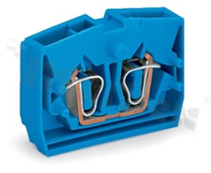 Złączka wewnętrzna; bez mocownia DIN; 2 zaciskowa; na przewód 0,08-2,5mm2(28-12 AWG); styk sprężynowy Cage-clamp®;1-torowa; niebieski; 800V/24A