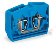 Terminal block; no mounting; for wire 0,08-2,5mm2 (28-12 AWG); spring Cage-Clamp®; blue; 800V/24A