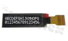 Wyświetlacz LCM OLED; LCD alfanumeryczny; 2.06"; 16x2 znaków; kolor świecenia biały; obszar aktywny 51.175×10.78 mm; SPI; I2C; FFC do złącza ZIF; 30 pinów