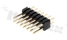 Pin Header; pitch 1.27mm; 2x7 pins; assembly: THT; male; straight; double row; 2.1X3.7X7.8