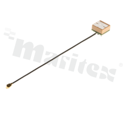Antenna; patch; GNSS; 1565-1586MHz; -4.57dBi; VSWR<1.36; RHCP; directional; RF1.13; 0.1m; IPEX; adhesive; 10x10x7.5mm