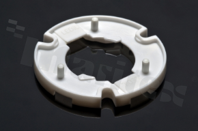 Holder for LED COB; angle: degrees FWHM; Number of LEDs: 1; Dimensions: round 39mm; Height: 6.5mm; meterial: PC; Fastening: screw