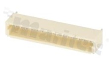 Header for PCB; pitch 1.00mm; 15-contacts; SMD; male; side entry; 50V/1A