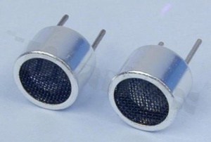 Czujnik ultradźwiękowy; odbiornik; częstotliwość: 40KHz; czułość: -70dB; wymiary: 12.6x9,5mm; obudowa: aluminium; srebrna siatka