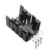 Heatsink; TO-220; TO-262; 19.05x14.48x12.70mm; black; anodized aluminium; RoHS.