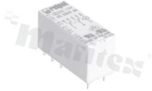 Electromagnetic relay; contact rating current 8A; coil voltage 24VDC; 2 changeover contact (2P); coil power 400-480mW; 8A/24VDC; 8A/250 VAC