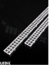 Soczewka do diod LED mid power; kąt rozsyłu: 90 stopni; ilość diod: optyka liniowa; rozmiar: 40x1120 mm; wysokość: 10.70mm; rodzaj materiału: PMMA