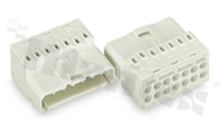 Plug; with PE contact plate possibility; without PE contact; 7-track; 2.50mm2; white