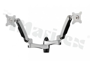 Uchwyt VESA na 2 monitory; montowany do ściany; max. obciązenie 20kg; zalecane wymiary monitora 15-24"; AW742