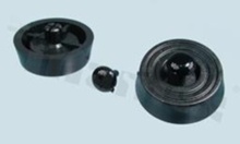 Nóżka plastikowa z kołkiem blokującym; montaż w otworze OD4.0mm